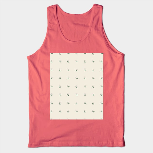 Cute minimalistic plant print Tank Top by DanielK